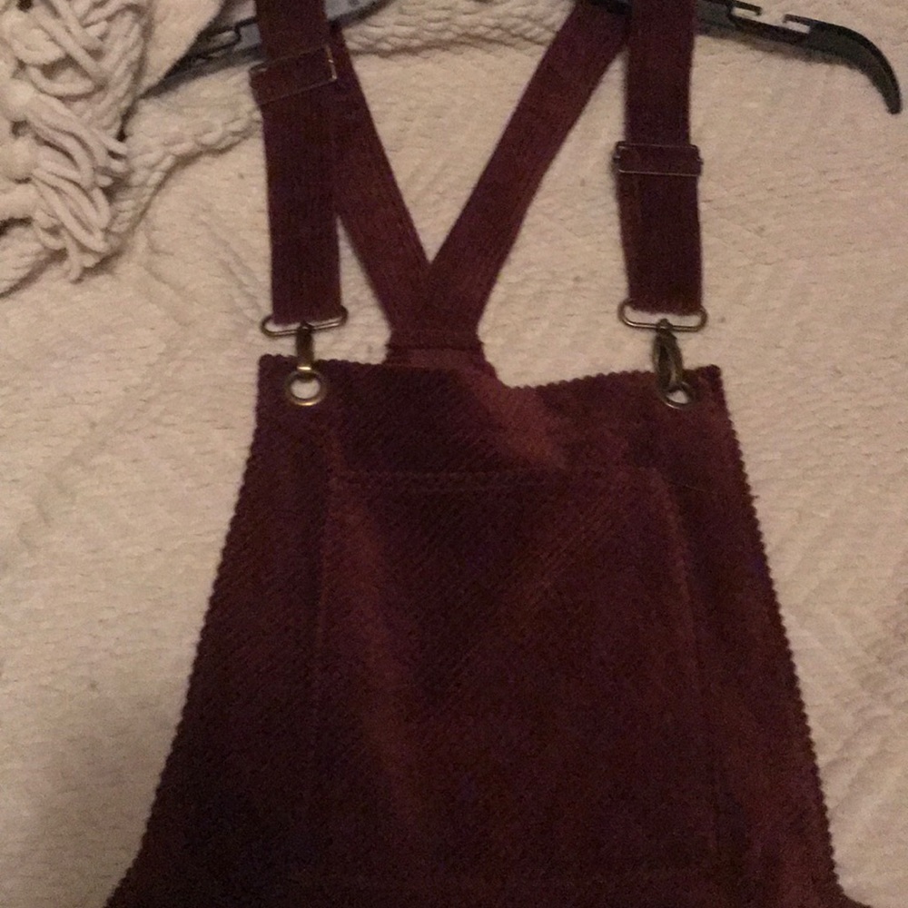 Garnet Corduroy Overall Dress
